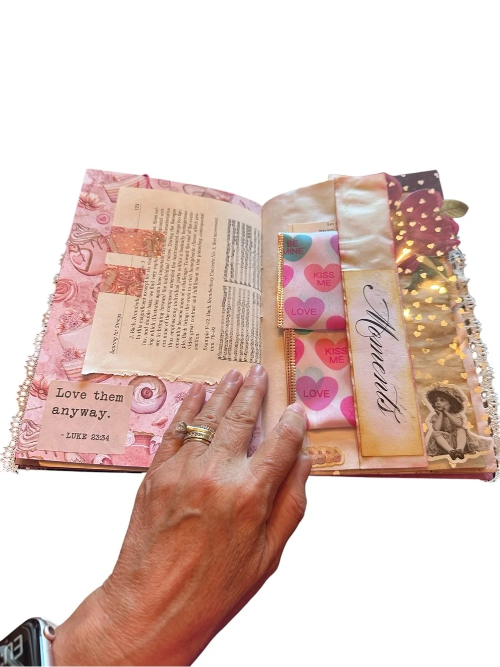 Handmade Junk Journal Love Theme One of a Kind!